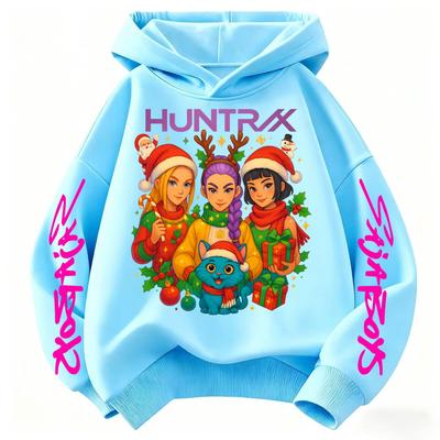 KPop Demon Hunters Hoodie Girls Fashion Casual Sweatshirt Movie Kids K-Pop Demon Hunters Hooded Tops