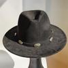 Simple Suede Fedora Hat For Men Fedoras With Handmade Band Panama Hat Cap Unisex Church Hat Fascinator Felt Panama Cap