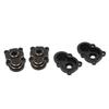 4Pcs RC Knuckle Cover Brass High Strength Rust Resistant RC Axle Gear Cover for FMS 1 24 FCX24 RC Crawler Black