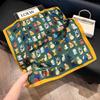 New silk scarf women's fashion versatile high-end small square scarf Korean version neck protection scarf spring and autumn retro scarf binding bag