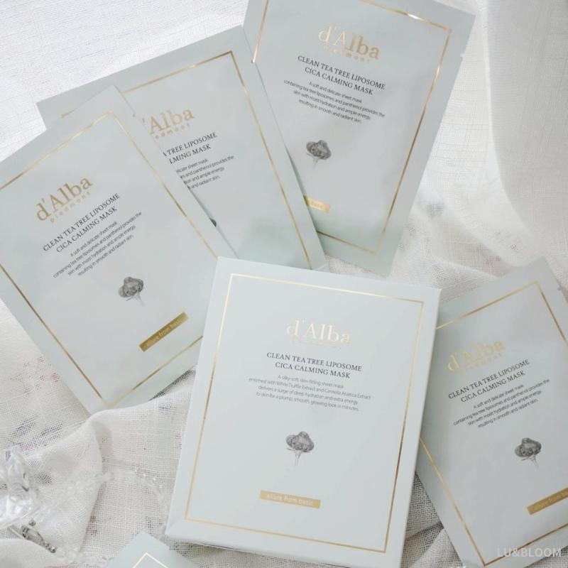 d'Alba Clean Tea Tree Liposome Cica Calming Mask 5 Sheets / 10 Sheets (+Free gift)