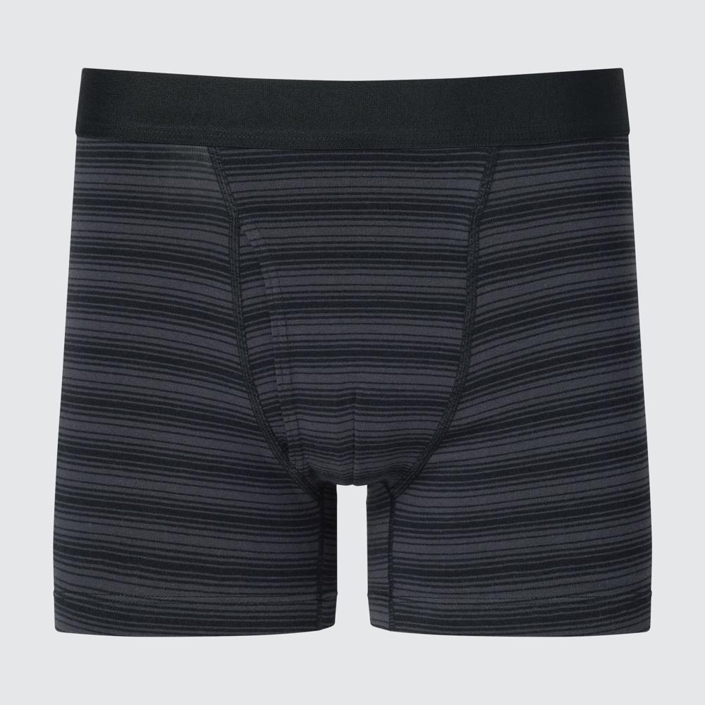 

Хлопковые трусы-боксеры в полоску UNIQLO B
