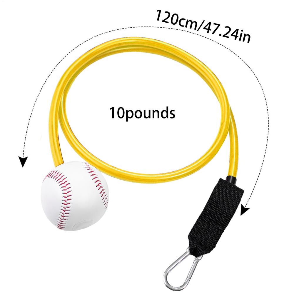 Baseball Resistance Bands Pitching Softball Resistance Bands Elastic Stretching Training Equipment Exercise Swing Trainer For жёлтый