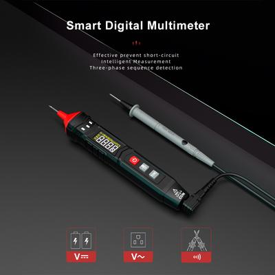 HABOTEST HT121 Pen Type Digital Multimeters Smart Handheld Multi-meter True RMS LCD Display 4000