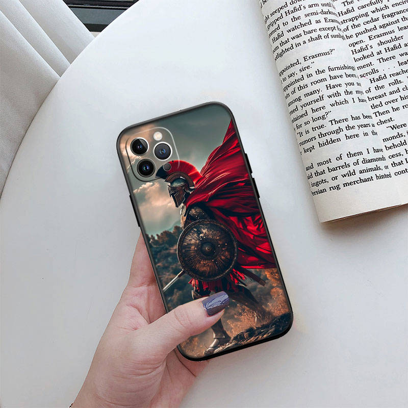 IR25 Spartan Warrior Case for Samsung A06 A35 A25 A24 A15 A05S A05 M55 M35 M15 A02 A12 A13 A10 A16 A20 A30 A22 A31 A32 A33 A42 A50