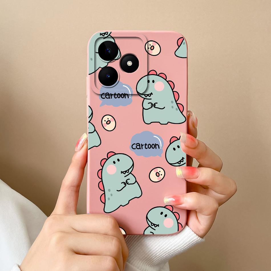 Coque Simple Pour Realme Note 50 Style Décontracté Protection Complète Anti-Choc Coque Arrière Silicone Liquide Doux Modèle RMX3834 Coque