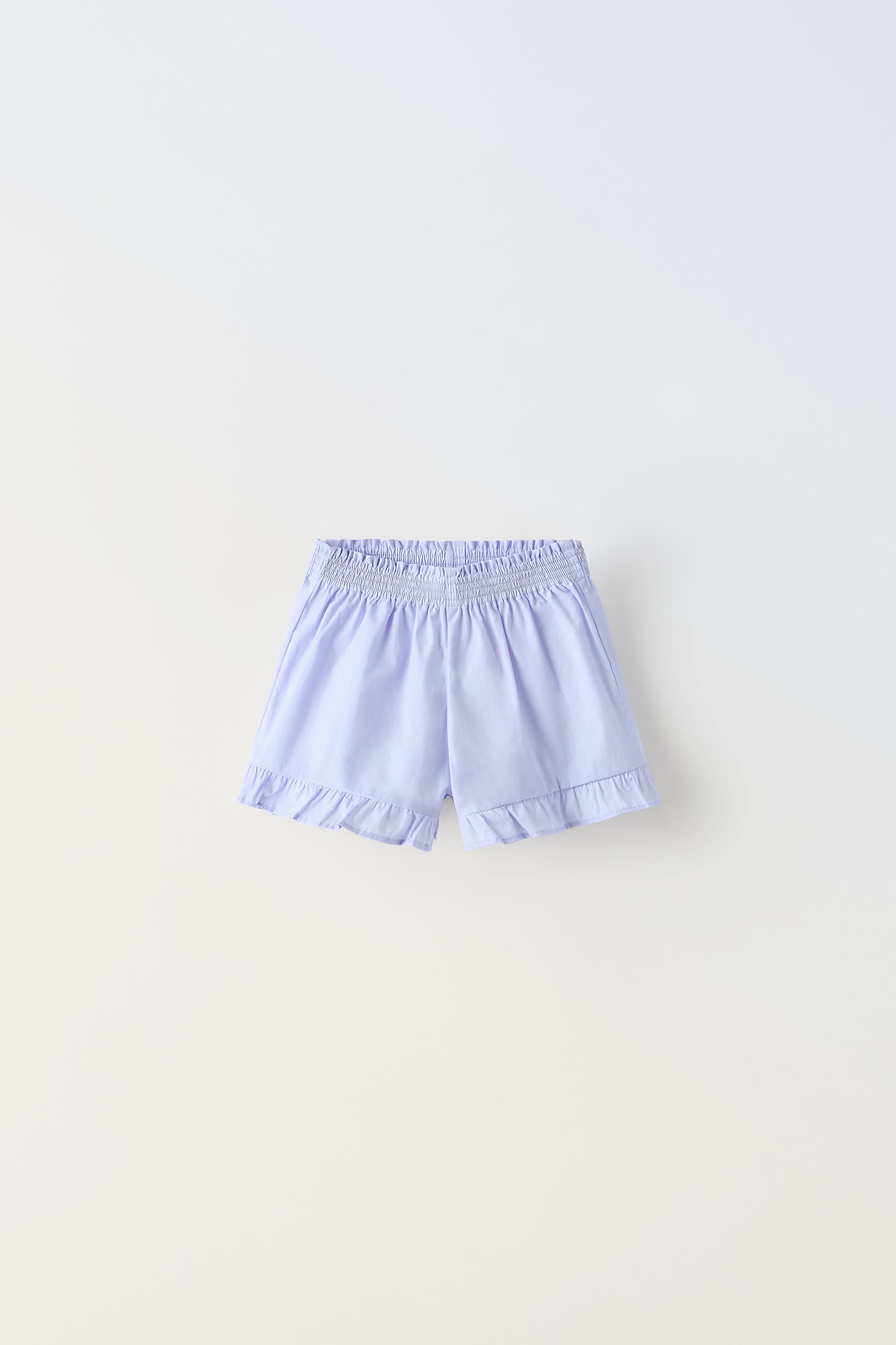 

ШОРТЫ-БЕРМУДЫ ИЗ ПОПЛИН С ОРУШАМИ