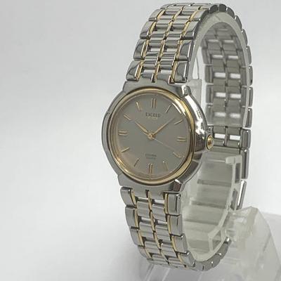 433 Condition Watch EXCEED EUROS Exceed Gold Quartz [Battery Replaced, Cleaned] Women's