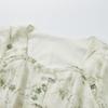 Women's New Chinese Style Floral Puff Sleeve A-Line Dress