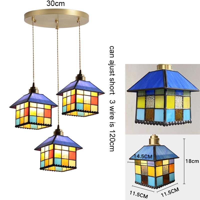 Vintage Edison Switch Pendant Light Crystal Glass Shade Loft Bar Hanging Ceiling Lamp For Kitchen Dining Room Bedroom Chandelier