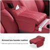Car Center Console Armrest Cushion with Tissue Box Holder - Thickened Padding & Side Extension for Long-Drive Comfort