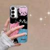 Cute Cat Case For Samsung A56 A16 A17 S25 FE Xiaomi Redmi Note 14 13 Pro 14C A5 Huawei Honor 400 200 Lite Pro iPhone 16 Pro Max Shockproof Cover