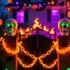 2/3M Halloween Chain Lights Plastic String Lights Luminous Halloween Chain Props  Garden Yard