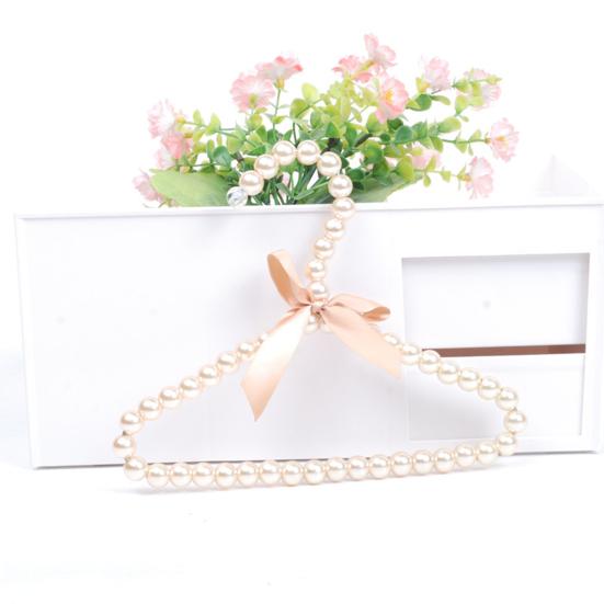 Kleshenger med sløyfe Sklisikker ABS Barn Faux Pearl Rack for Home