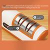 Electric Cutter Sharpener Rechargeable 2 Stages Safety Design Scissor Sharpener for Kitchen Fast Efficient Blade Sharpening Tool