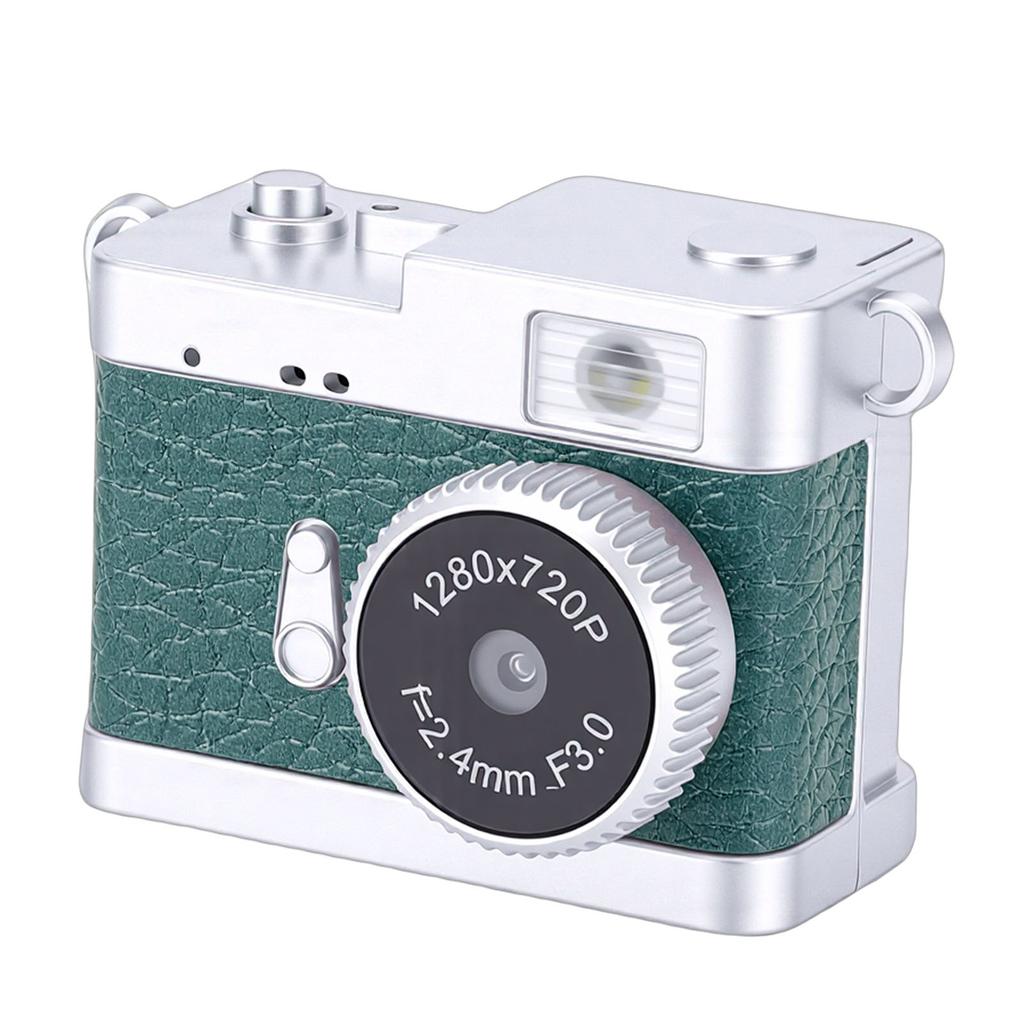 Keychain Camera Tiny Retro Digital Camera with LED Light Filters for Teenagers Adults Photography Beginners Travel