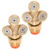 2PCS G1/2 High Pressure Spray Sprinkler 3 Hole Irrigation Nozzle Head with Filter Mesh for Garden