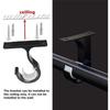 1 Pezzo Staffe Supporto Asta Tenda Soffitto Casa Gancio Installazione Asta Lega di Alluminio Montaggio a Parete Clip Fissaggio Traversa Spessa