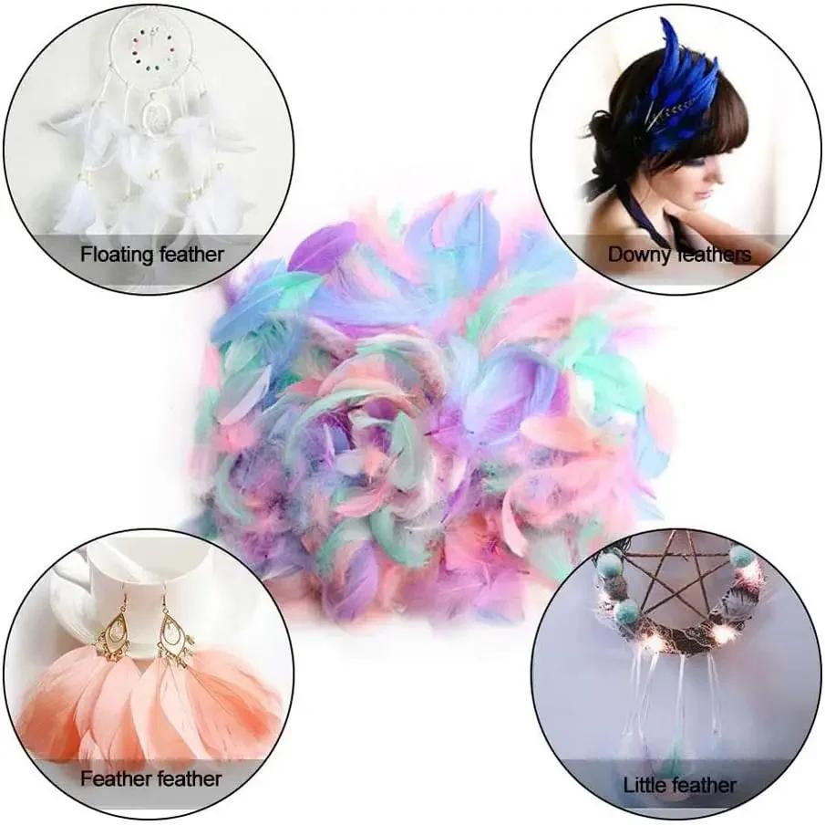 100Pcs/Bag 7-12Cm White Pink Natural Pheasant Feathers Rooster Plumas Feather Diy Jewelry Making Wedding Party Decoration
