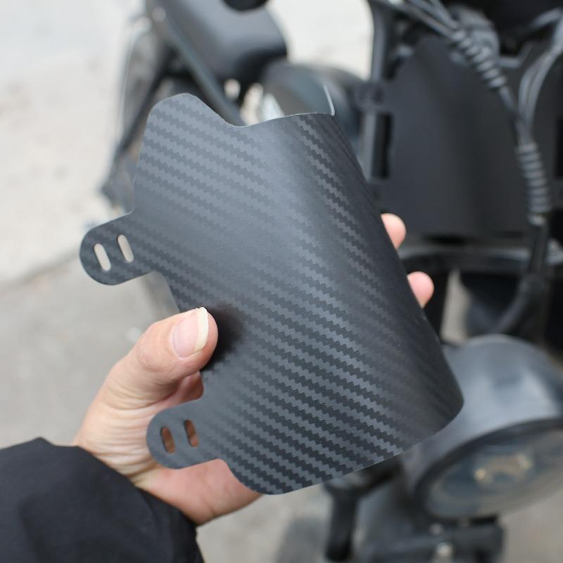 Carbon Electric Bike Number Plate ABS License Plate Set Easy To Install Motorcycle Front License Plates Registration Plate