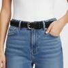 Black Suede Rivet Belt Metal Y2K Belt Fashion Pin Buckle Waistband  Female