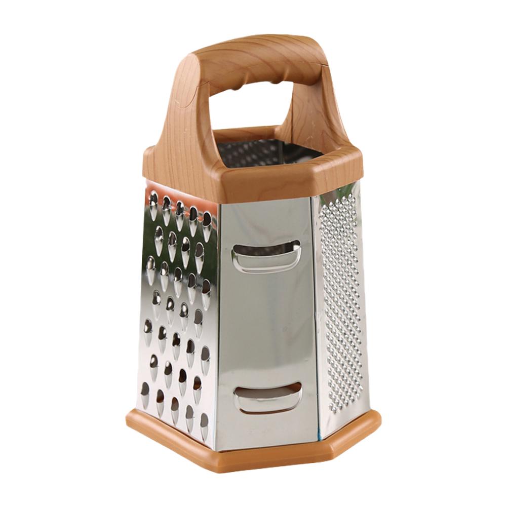 

Многофункциональная терка для овощей из нержавеющей стали, 6-сторонняя нарезка, измельчители, ручные терки для сыра и картофеля, кухонные аксессуары