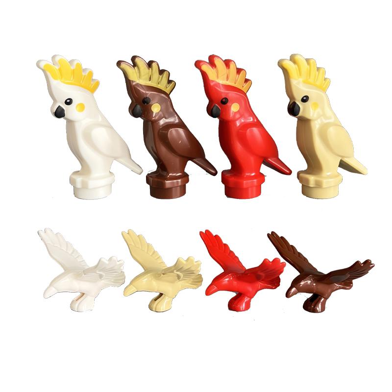 MOC Urban Zoo Model Farm Scene Building Block Accessories Owl Sheep Wolf Pig Flamingo Elephant Camel Children Brick Toy Gift R69