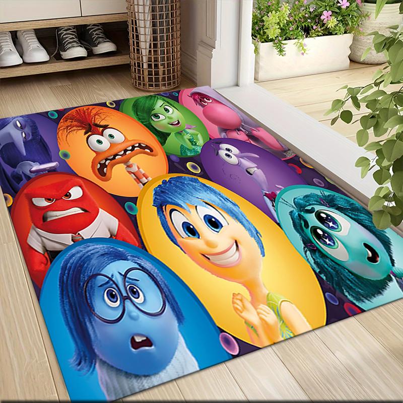 Inside Out Emotions Carpet Rug Soft Washable Anti Slip Home Living Room Sofa Mats Personalized Christmas Rug