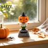 Süßer Zaubererhut Auto Dekoration Solare Tanzende Kürbispuppe, Halloween Armaturenbrett Dekoration, Gruselige Geist Dekorations Schüttelnde Figuren