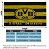 1PC Borussia Custom Name Patterned Flannel Blanket Suitable For All Seasons for Home Decor Warmth and Comfort Gifts Holiday Present