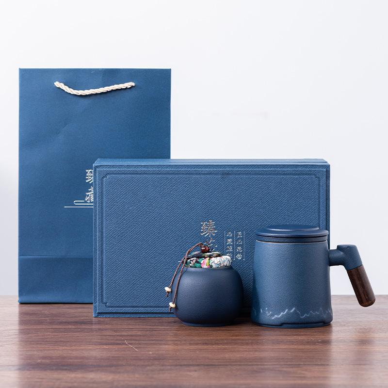 Tea separation cup teacup ceramic cup high value tea cup office mug with lid festival gift