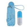 Capsule Umbrella Portable 5 Ribs Folding Umbrella UV Proof Sunscreen Windproof Dual Use Umbrella for Daily Travel