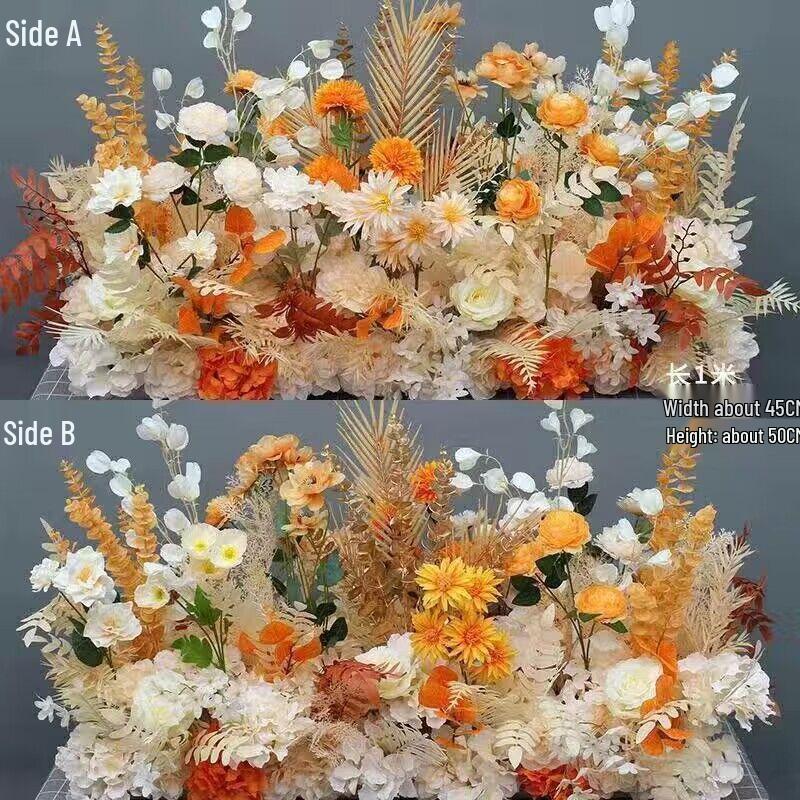 Wedding Aisle Decor: Large Silk Eucalyptus Flower Arrangement