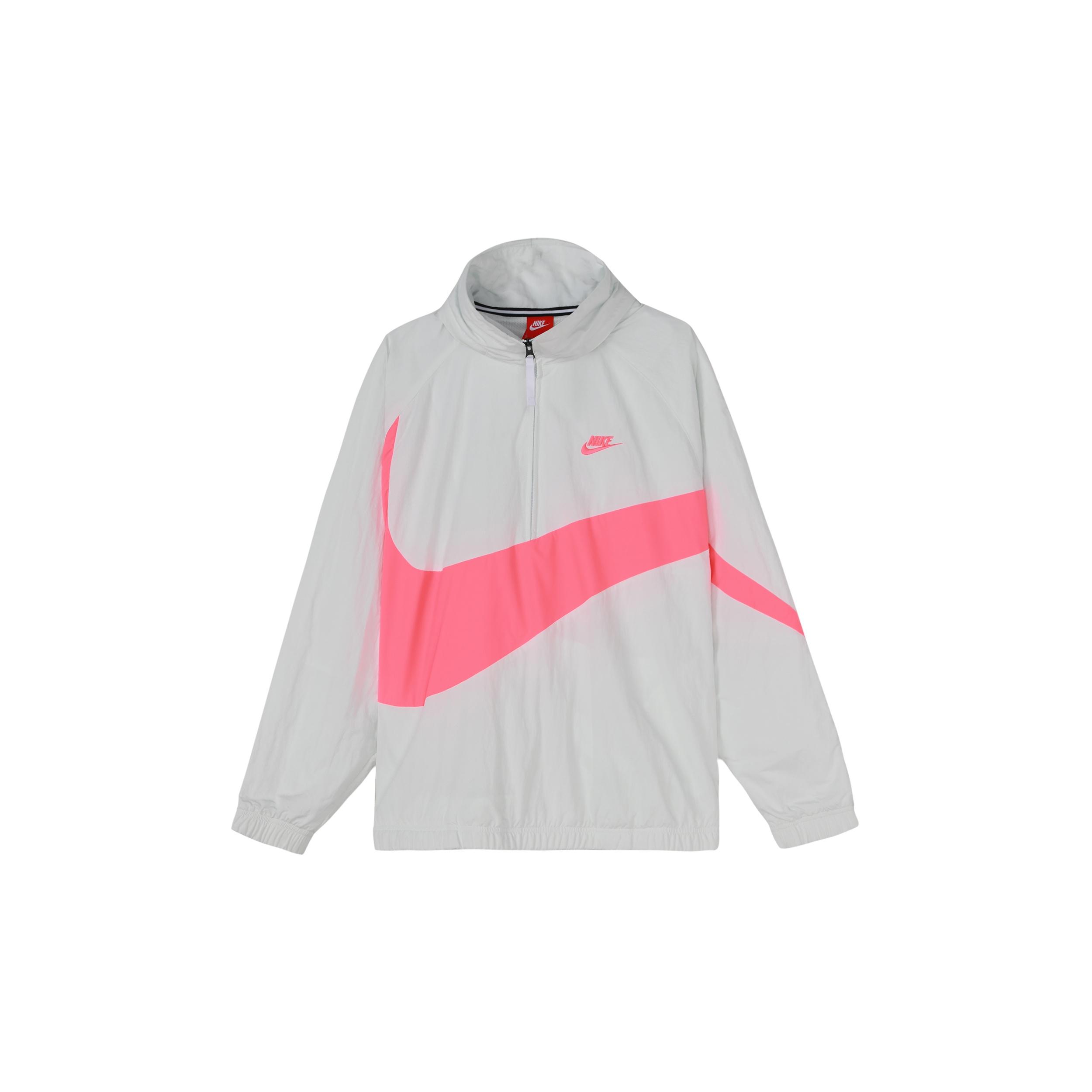 Nike Big Swoosh Half Zipper Jacket White Men s AJ1404-122 L