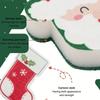 Christmas Dishcloths Easy To Clean Kitchen Cleaning Supplies Durable Cartoon Designs Home Decor Sponges Funny 10x12cm