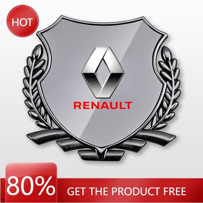 2026 Hot For Renault Hub Caps 3D Metal Car Trunk Window Side Emblem Badge Decal Sticker FOR RENAULT MEGANE 4 SCENIC TALISMAN ESC