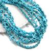 1 Strand 38CM Blue Turquoises Stone Chain Charm Beads Chain DIY Bracelet Necklace Jewelry Making