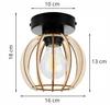 Ceiling Lamp, Wall Lamp, Wooden Lampshade, Led