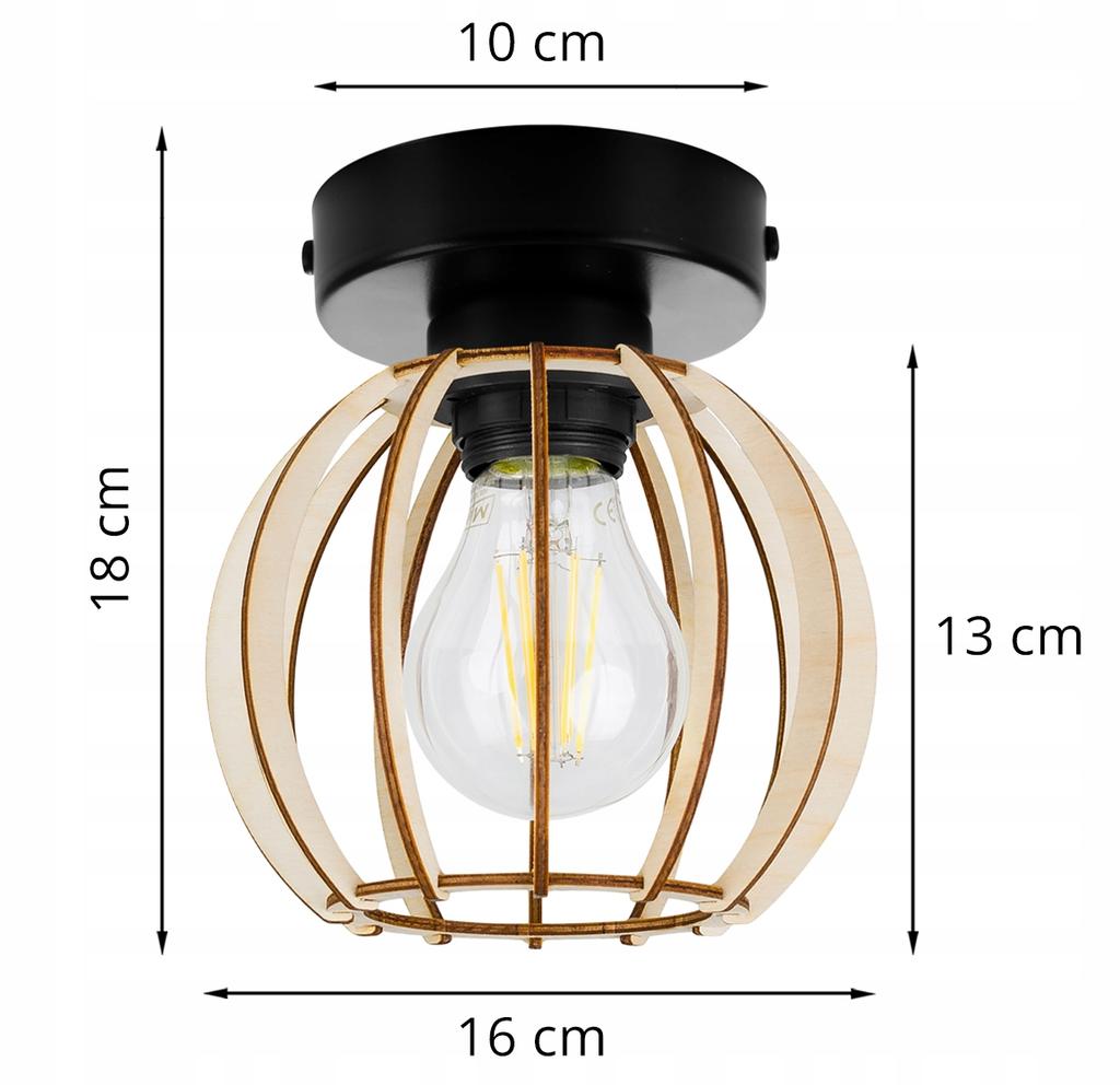 Ceiling Lamp, Wall Lamp, Wooden Lampshade, Led