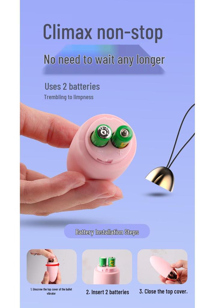 Lai Le Little Whale Multi-Frequency Wireless Remote Control Vibrator for Internal Female Use.