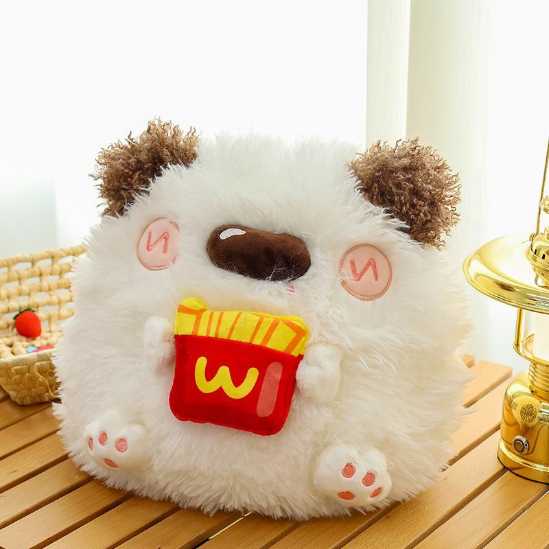 

Long-haired French fries dog doll cute cute doll children sleeping pillow gift female grab machine doll 35cm*0.4kg