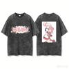Chinatsu Yoshikawa Akaza Akari YuruYuri Double Sided Printed Crew Neck Short Sleeve Women And Men T-shirt