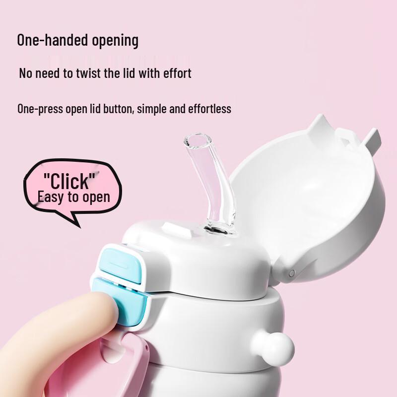 Fuguang 560ML Kids 316 Stainless Steel Insulated Straw Water Bottle