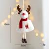 New Christmas Plush Doll Fabric Old Man Snowman Elk Small Pendant Christmas Tree Decoration Keychain