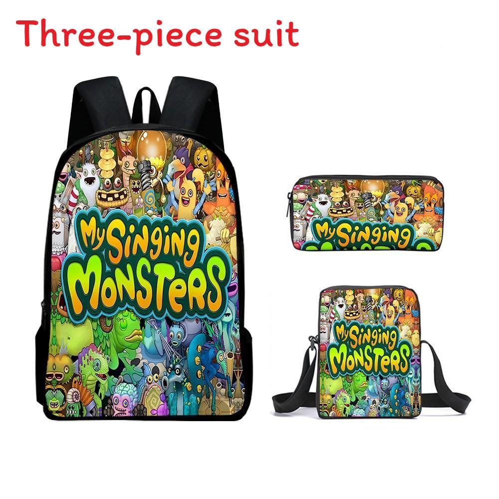 Singing My Monsters Childrens School Bag Three Piece Suit Suitable Gift For