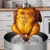 Turkey Fryer Stand Kit Culinary-Grade Vertical Game Bird Rack with Lifter Hook