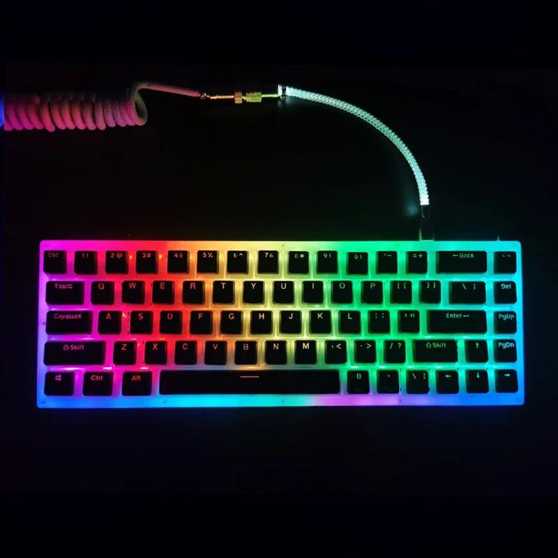 Xiaomi 129 Keys Pudding Keycaps For Cherry Mx Switch Mechanical Gaming Keyboard OEM Profile PBT Double Shot Keycap RGB Backlit Key Caps