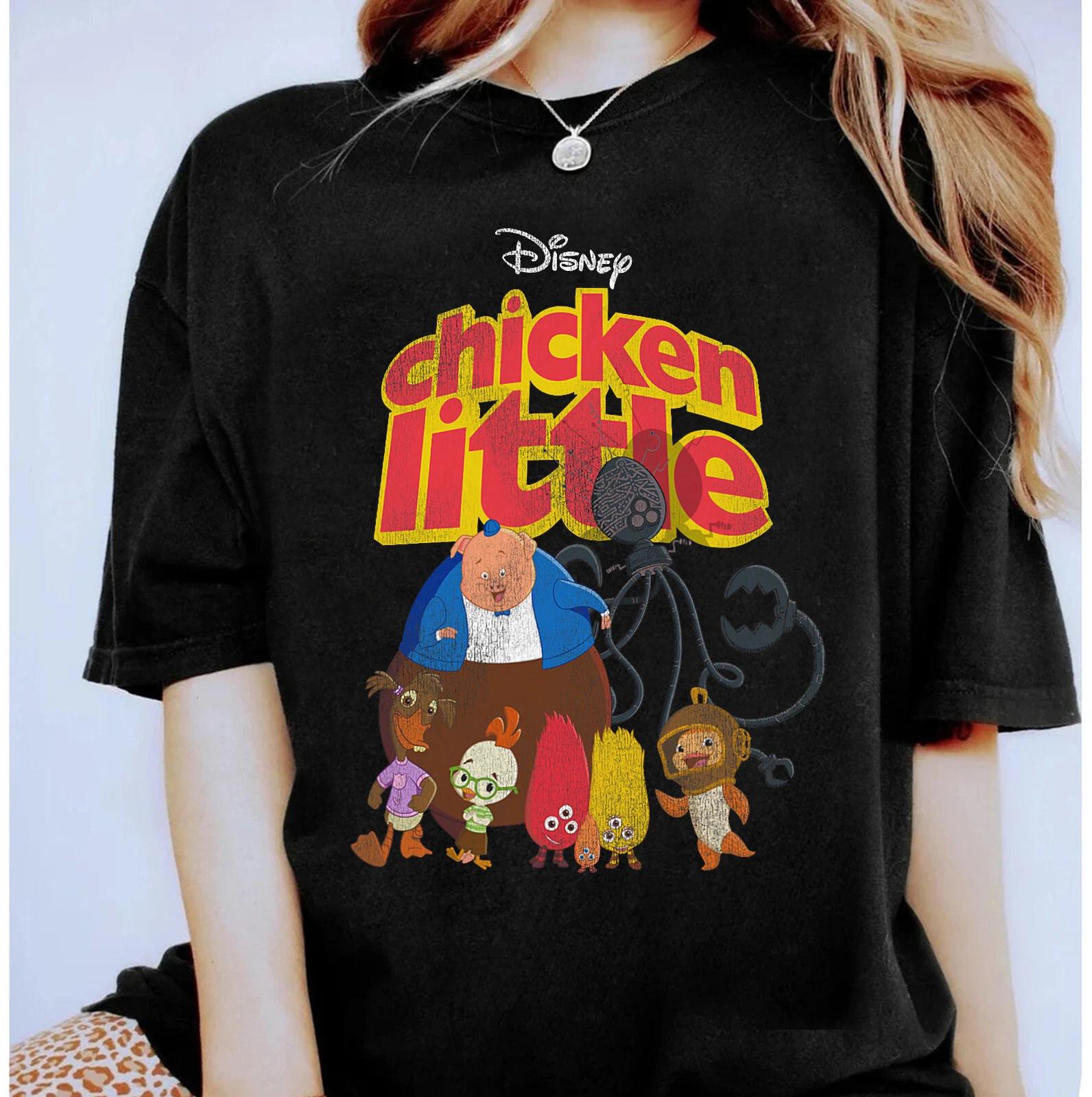 

Disney Chicken Little Characters Retro Unisex Adult Kid Shirt L