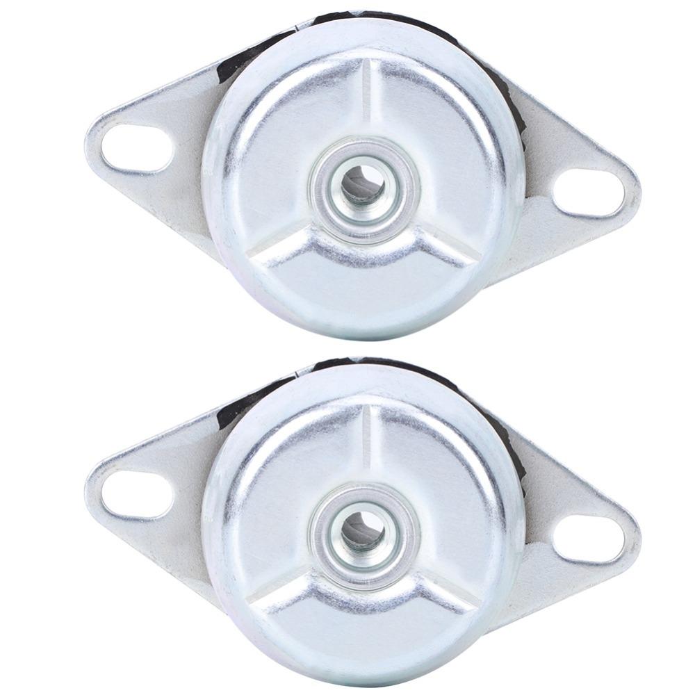 2pcs Rubber Material Rubber Buffer M10 Thread Vibration Isolator Car Diesel Generator