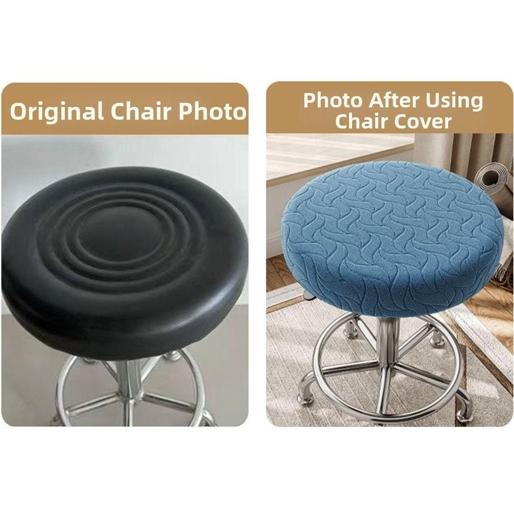 Thickened Round Chair Cover Stretchable Seat Chair Slipcover New Stool Cushion Cover